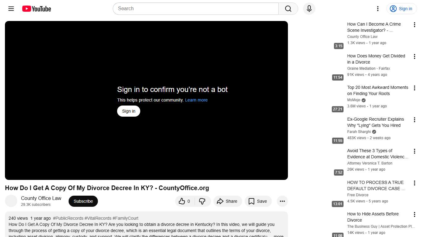 How Do I Get A Copy Of My Divorce Decree In KY? - CountyOffice.org - YouTube