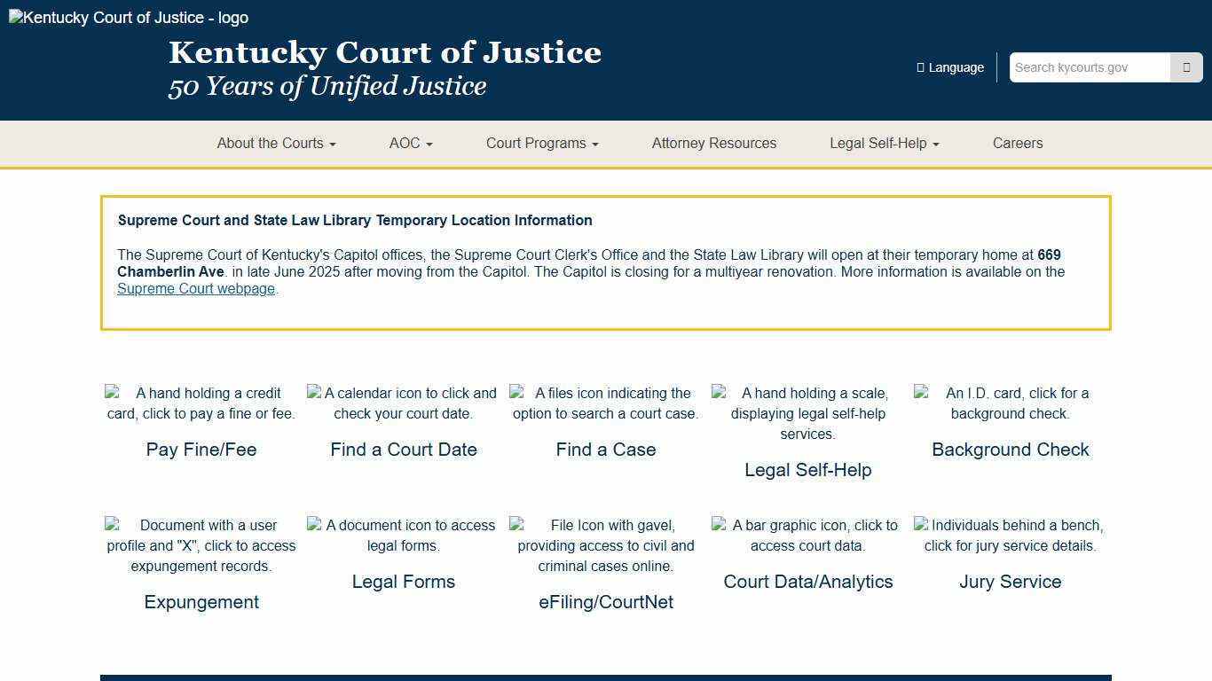 Kentucky Court of Justice - Kentucky Court of Justice